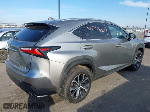 2015 Lexus NX 200t with VIN JTJBARBZ2F2002932, listed as a IAAI auction lot 41797857 with 205,902 mi miles and . Bid and sale history available at DreamBid. Image 4.