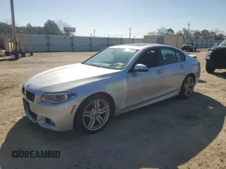 2014 BMW 5 Series 535i xDrive with VIN WBA5B3C50ED538414, listed as a Copart auction lot 44180645 with 158,560 mi miles and Salvage Title. Bid and sale history available at carsss.com. Image 1.