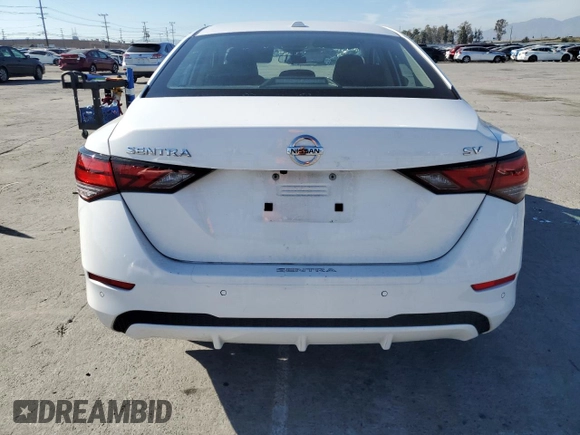 2021 Nissan Sentra SV with VIN 3N1AB8CV2MY328121, listed as a Copart auction lot 50054875 with 45,212 mi miles and Salvage Title. Bid and sale history available at carsss.com. Image 6.