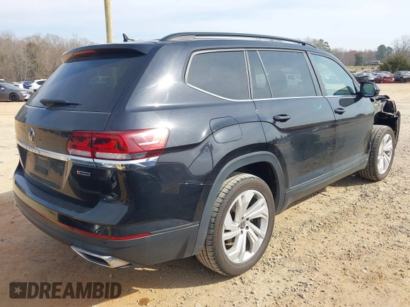 2021 Volkswagen Atlas 3.6L V6 SE w/Technology with VIN 1V2HR2CA9MC578058, listed as a IAAI auction lot 41784456 with 90,920 mi miles. Bid and sale history available at carsss.com. Image 4.