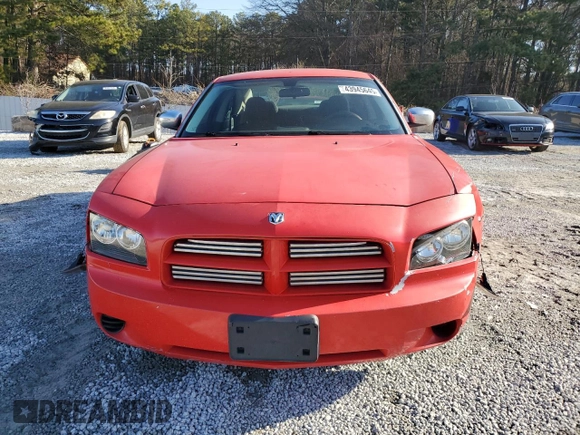 2008 Dodge Charger with VIN 2B3KA43G48H226587, listed as a Copart auction lot 43945645 with 203,666 mi miles and Salvage Title. Bid and sale history available at DreamBid. Image 5.
