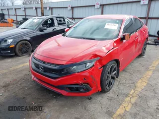 2020 Honda Civic Sedan Sport with VIN 2HGFC2F8XLH562743, listed as a IAAI auction lot 41676749 with 137,890 mi miles. Bid and sale history available at carsss.com. Image 2.