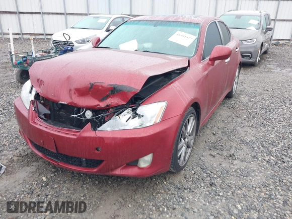 2008 Lexus IS with VIN JTHBK262085061532, listed as a IAAI auction lot 41931577 with 244,834 mi miles. Bid and sale history available at carsss.com. Image 6.