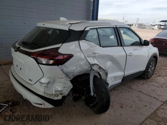 2024 Nissan Kicks SV with VIN 3N1CP5CVXRL483397, listed as a Copart auction lot 47669215 with 8,144 mi miles and Salvage Title. Bid and sale history available at carsss.com. Image 3.