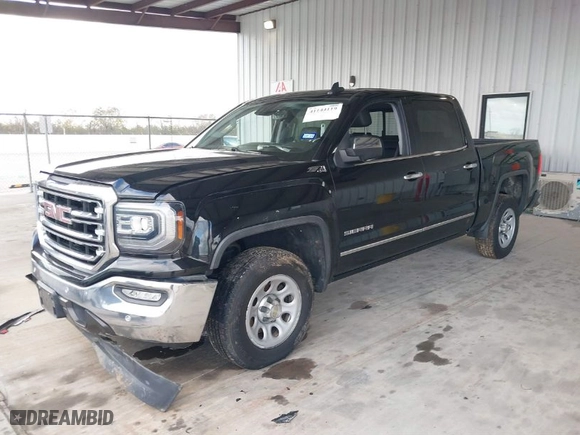 2018 GMC Sierra 1500 SLT with VIN 3GTU2NECXJG599918, listed as a IAAI auction lot 41144119 with 1 mi miles. Bid and sale history available at carsss.com. Image 2.