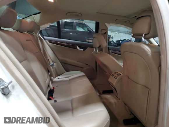 2012 Mercedes-Benz C 300 Sport with VIN WDDGF8BB1CR230744, listed as a Copart auction lot 80452834 with 143,320 mi miles and Salvage Title. Bid and sale history available at DreamBid. Image 10.