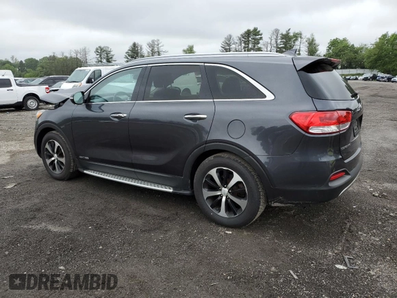 2017 Kia Sorento EX with VIN 5XYPHDA55HG230969, listed as a Copart auction lot 57320195 with 140,663 mi miles and Salvage title. Bid and sale history available at DreamBid. Image 2.
