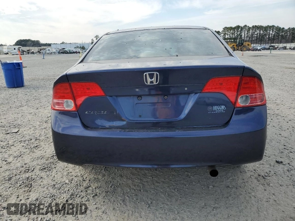 2008 Honda Civic LX with VIN 1HGFA16578L115139, listed as a Copart auction lot 47012465 with 144,960 mi miles and Salvage Title. Bid and sale history available at DreamBid. Image 6.