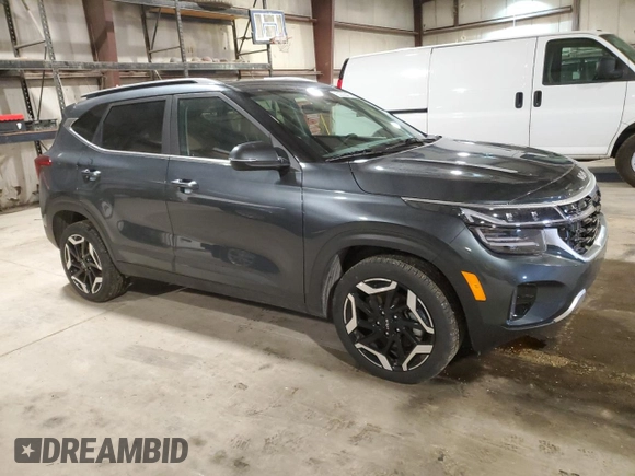 2024 Kia Seltos SX with VIN KNDETCA73R7622283, listed as a Copart auction lot 50355475 with 19,837 mi miles and Salvage title. Bid and sale history available at DreamBid. Image 4.