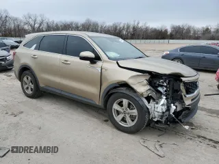 2021 Kia Sorento LX with VIN 5XYRG4LC2MG009833, listed as a Copart auction lot 44849495 with 74,165 mi miles and Salvage Title. Bid and sale history available at carsss.com. Image 4.