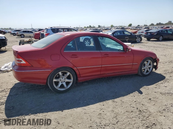 2007 Mercedes-Benz C 230 Sport with VIN WDBRF52H57F888532, listed as a Copart auction lot 63796925 with 213,457 mi miles and Salvage title. Bid and sale history available at DreamBid. Image 3.