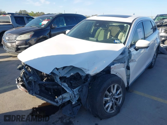 2018 Mazda CX-9 Touring with VIN JM3TCACY1J0216721, listed as a IAAI auction lot 41817553 with 77,669 mi miles. Bid and sale history available at carsss.com. Image 2.