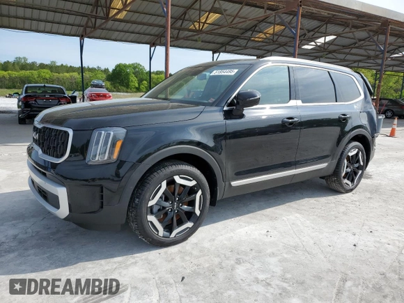 2024 Kia Telluride EX with VIN 5XYP34GC4RG567204, listed as a Copart auction lot 51854495 with 5,164 mi miles and Salvage Title. Bid and sale history available at carsss.com. Image 1.