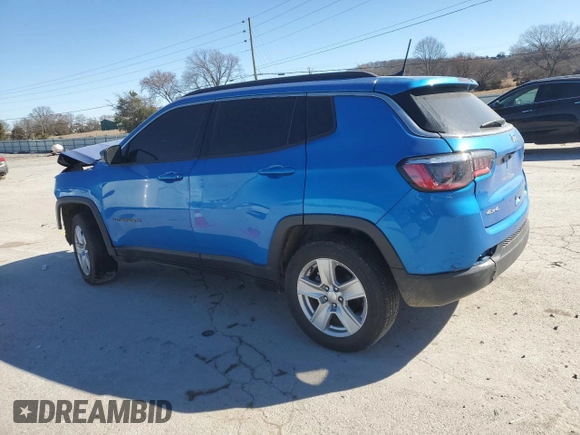 2022 Jeep Compass Latitude with VIN 3C4NJDBB3NT231753, listed as a Copart auction lot 47305435 with 53,864 mi miles and Salvage title. Bid and sale history available at DreamBid. Image 2.