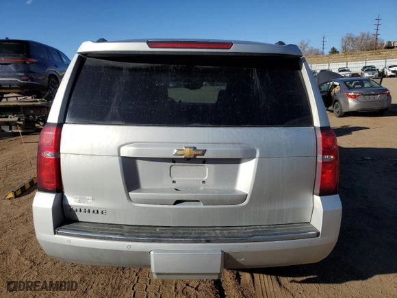 2016 Chevrolet Tahoe LTZ with VIN 1GNSKCKC5GR406056, listed as a Copart auction lot 48357515 with 0 mi miles and Salvage Title. Bid and sale history available at carsss.com. Image 6.
