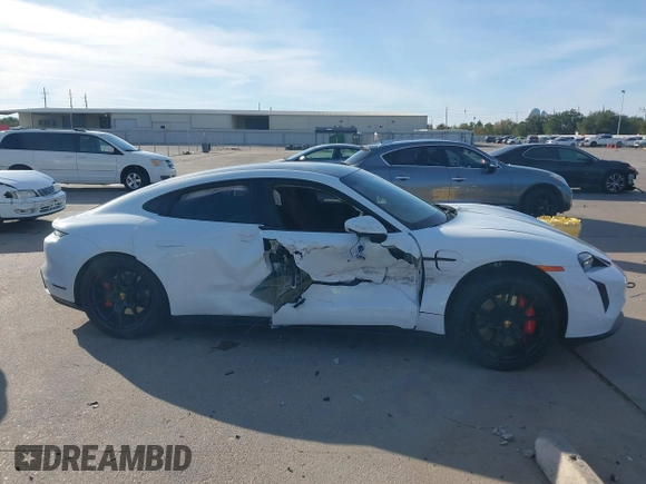 2024 Porsche Taycan GTS with VIN WP0AD2Y18RSA47234, listed as a IAAI auction lot 40944921 with 21,505 mi miles and . Bid and sale history available at DreamBid. Image 13.