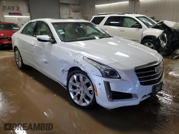 2015 Cadillac CTS Performance AWD with VIN 1G6AY5S3XF0142921, listed as a Copart auction lot 50344955 with 78,494 mi miles and Salvage Title. Bid and sale history available at DreamBid. Image 4.