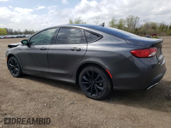 2015 Chrysler 200 S with VIN 1C3CCCDG3FN618085, listed as a Copart auction lot 53937485 with 126,686 mi miles and Salvage Title. Bid and sale history available at carsss.com. Image 2.