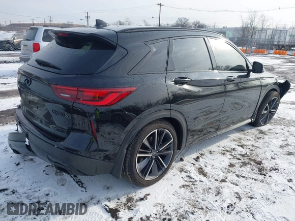 2024 Infiniti QX50 Sport with VIN 3PCAJ5FB7RF101400, listed as a IAAI auction lot 41488885 with 8,306 mi miles and . Bid and sale history available at DreamBid. Image 4.