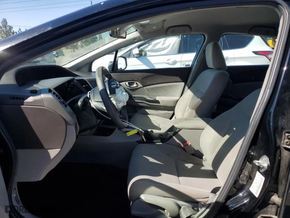 2012 Honda Civic Sdn LX with VIN 19XFB2F55CE392780, listed as a Copart auction lot 46284845 with 106,220 mi miles and Salvage Title. Bid and sale history available at carsss.com. Image 7.