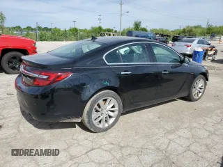 2014 Buick Regal Premium I with VIN 2G4GP5EX7E9201996, listed as a Copart auction lot 57182055 with 102,474 mi miles and Salvage title. Bid and sale history available at DreamBid. Image 3.