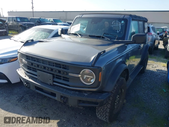 2021 Ford Bronco with VIN 1FMEE5BP5MLA93158, listed as a IAAI auction lot 41768930 with 48,600 mi miles. Bid and sale history available at carsss.com. Image 2.