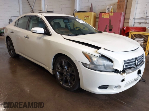 2013 Nissan Maxima SV with VIN 1N4AA5AP6DC804257, listed as a IAAI auction lot 42264222 with 206,818 mi miles and . Bid and sale history available at DreamBid. Image 1.