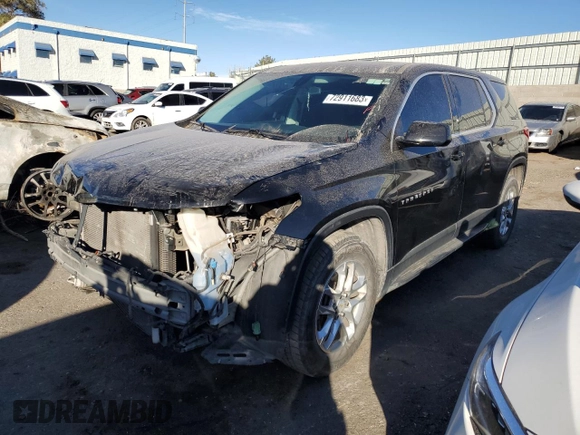 2018 Chevrolet Traverse LS with VIN 1GNEVFKW2JJ253383, listed as a Copart auction lot 72911683 with 125,589 mi miles. Bid and sale history available at carsss.com. Image 1.