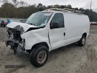 2010 Ford Econoline Cargo Commercial with VIN 1FTNE2EL8ADA54016, listed as a Copart auction lot 81127704 with 190,219 mi miles and Salvage Title. Bid and sale history available at carsss.com. Image 1.