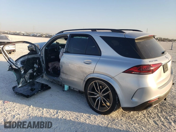 2020 Mercedes-Benz GLE 580 with VIN 4JGFB8GB6LA171906, listed as a Copart auction lot 76044924 with Not provided miles and Salvage title. Bid and sale history available at DreamBid. Image 2.