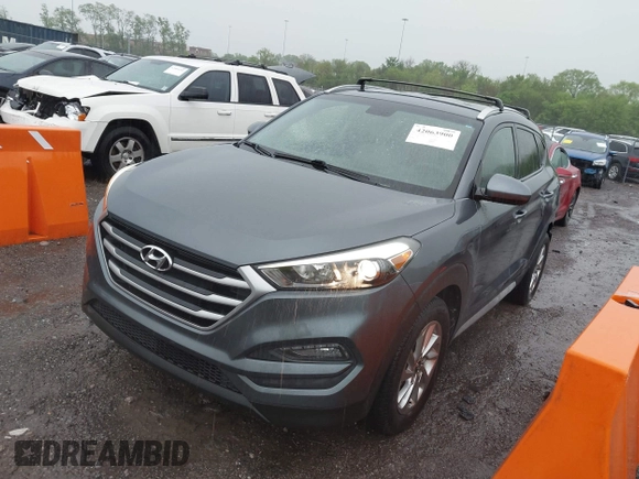 2018 Hyundai Tucson SEL with VIN KM8J3CA4XJU640429, listed as a IAAI auction lot 42063900 with 124,844 mi miles. Bid and sale history available at carsss.com. Image 2.