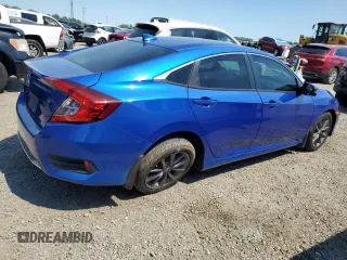 2021 Honda Civic Sedan EX with VIN 19XFC1F33ME010382, listed as a Copart auction lot 48657995 with 33,102 mi miles and Salvage Title. Bid and sale history available at carsss.com. Image 3.