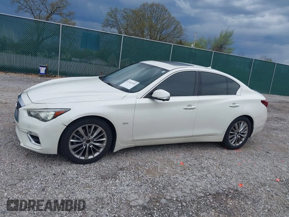 2020 Infiniti Q50 with VIN JN1EV7AR4LM250984, listed as a IAAI auction lot 41941918 with 76,086 mi miles and . Bid and sale history available at DreamBid. Image 14.