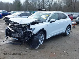 2023 Audi Q3 S line Premium Plus with VIN WA1EECF36P1140594, listed as a IAAI auction lot 41283650 with 14,793 mi miles and . Bid and sale history available at DreamBid. Image 19.