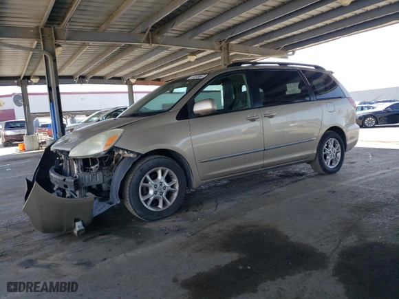 2004 Toyota Sienna XLE with VIN 5TDZA22C64S125370, listed as a Copart auction lot 51349845 with 142,060 mi miles and Salvage Title. Bid and sale history available at carsss.com. Image 1.