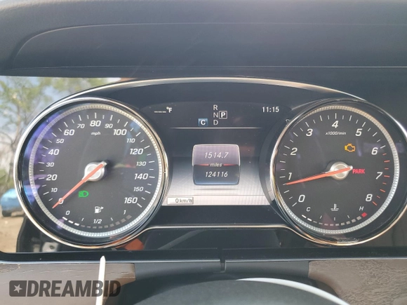 2019 Mercedes-Benz E-Class E 300 with VIN WDDZF4KB8KA606628, listed as a Copart auction lot 53995865 with 124,116 mi miles and Clean Title. Bid and sale history available at carsss.com. Image 9.