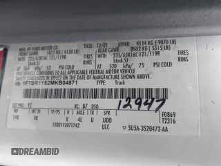 2021 Ford Transit Cargo с VIN 1FTBR1Y82MKB04871, выставлен на аукционе IAAI как лот 42589012 с пробегом Не указан миль и . История ставок и продаж доступна на DreamBid. Изображение 9.