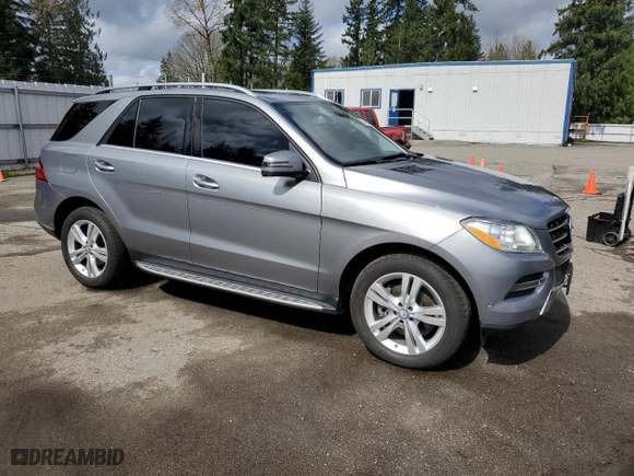 2014 Mercedes-Benz M-Class ML 350 with VIN 4JGDA5HB5EA337651, listed as a Copart auction lot 51665175 with 90,645 mi miles and Salvage Title. Bid and sale history available at carsss.com. Image 4.