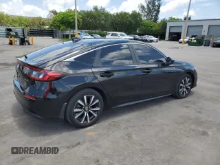 2024 Honda Civic EX-L z VIN 19XFL1H74RE001908, wystawiony jako Copart lot #58576135 z przebiegiem 31 455 mil mil oraz Tytuł czysty. Historia ofert i sprzedaży dostępna na DreamBid. Obrazek 3.