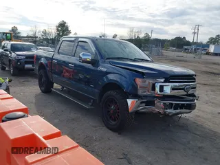 2018 Ford F-150 XL with VIN 1FTEW1CG9JFC30203, listed as a IAAI auction lot 41443125 with 149,915 mi miles. Bid and sale history available at carsss.com. Image 1.
