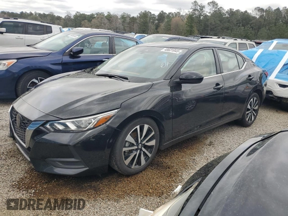 2023 Nissan Sentra SV with VIN 3N1AB8CV0PY316215, listed as a Copart auction lot 48631045 with 63,233 mi miles and Salvage Title. Bid and sale history available at DreamBid. Image 1.
