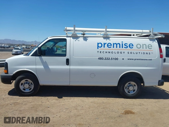 2015 Chevrolet Express Cargo with VIN 1GCWGFCF5F1287900, listed as a IAAI auction lot 42158192 with 203,632 mi miles. Bid and sale history available at carsss.com. Image 14.