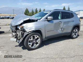 2018 Jeep Compass Limited with VIN 3C4NJCCB4JT362175, listed as a Copart auction lot 52439535 with 123,034 mi miles and Salvage Title. Bid and sale history available at carsss.com. Image 1.