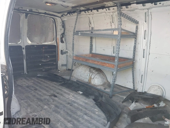 2014 Chevrolet Express Cargo Van with VIN 1GCWGFCA8E1146659, listed as a IAAI auction lot 41839939 with 189,389 mi miles. Bid and sale history available at carsss.com. Image 8.