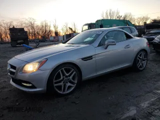 2013 Mercedes-Benz SLK-Class SLK 250 with VIN WDDPK4HA5DF059342, listed as a Copart auction lot 85258764 with 184,782 mi miles and Salvage Title. Bid and sale history available at carsss.com. Image 1.