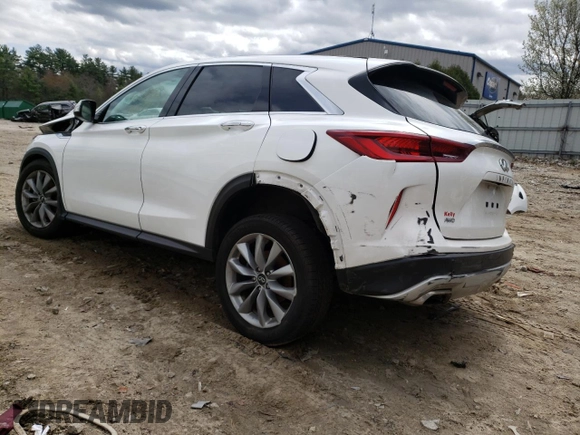 2022 Infiniti QX50 Pure with VIN 3PCAJ5AB8NF118191, listed as a Copart auction lot 48033383 with 18,277 mi miles and . Bid and sale history available at DreamBid. Image 2.