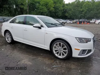 2019 Audi A4 Premium with VIN WAUDNAF43KN013847, listed as a Copart auction lot 59956405 with 54,786 mi miles and Salvage title. Bid and sale history available at DreamBid. Image 4.
