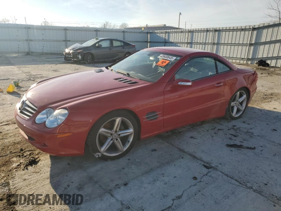 2005 Mercedes-Benz SL 500 z VIN WDBSK75F75F094745, wystawiony jako Copart lot #43600645 z przebiegiem Nie podano mil oraz Szkoda całkowita • Salvage title. Historia ofert i sprzedaży dostępna na DreamBid. Obrazek 1.