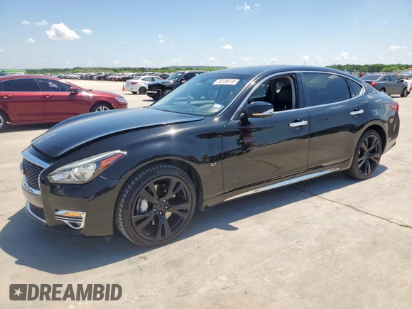 2015 Infiniti Q70 z VIN JN1BY1PP7FM601954, wystawiony jako Copart lot #54138735 z przebiegiem 118 017 mil mil oraz Czysty tytuł • Clean title. Historia ofert i sprzedaży dostępna na DreamBid. Obrazek 1.