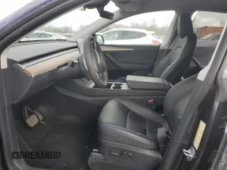 2024 Tesla Model Y Long Range with VIN 7SAYGDEE0RF985007, listed as a Copart auction lot 46619755 with Not Provided miles and Salvage Title. Bid and sale history available at DreamBid. Image 7.